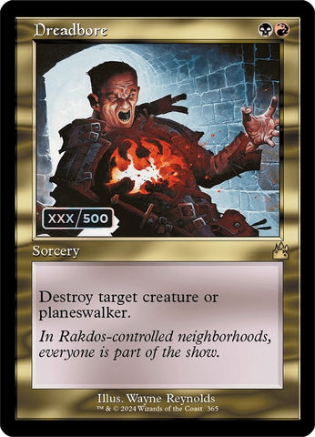 Image for Dreadbore (Retro Frame) (Serial Numbered) (365) [Ravnica Remastered]
