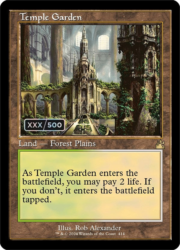 Image for Temple Garden (Retro Frame) (Serial Numbered) (414) [Ravnica Remastered]