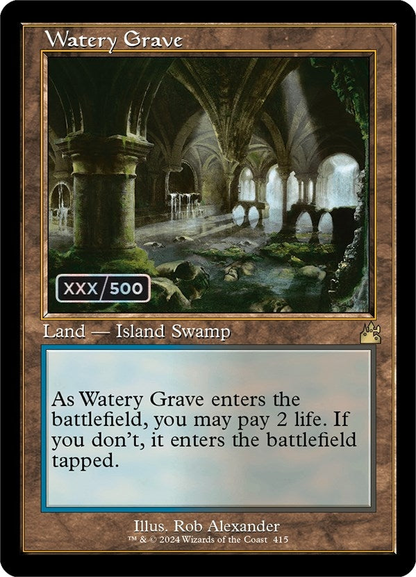 Image for Watery Grave (Retro Frame) (Serial Numbered) (415) [Ravnica Remastered]