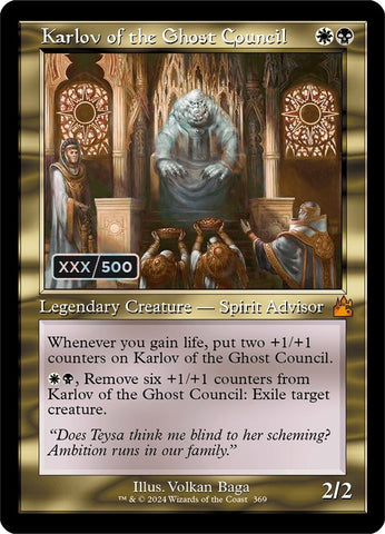 Image for Karlov of the Ghost Council (Retro Frame) (Serial Numbered) (369) [Ravnica Remastered]