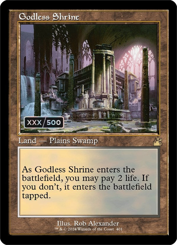 Image for Godless Shrine (Retro Frame) (Serial Numbered) (401) [Ravnica Remastered]
