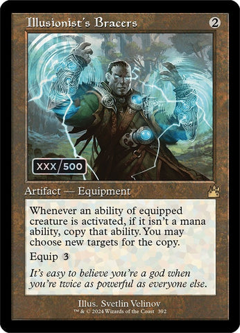 Image for Illusionist's Bracers (Retro Frame) (Serial Numbered) (392) [Ravnica Remastered]