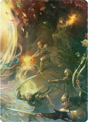 Image for Rally the Galadhrim Art Card (9) [Art Series: Universes Beyond: The Lord of the Rings: Tales of Middle-earth]