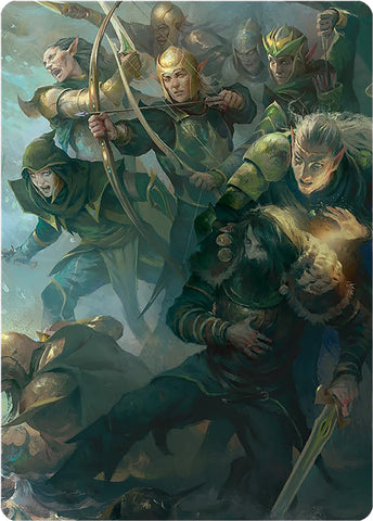 Image for Galadhrim Brigade Art Card (12) [Art Series: Universes Beyond: The Lord of the Rings: Tales of Middle-earth]