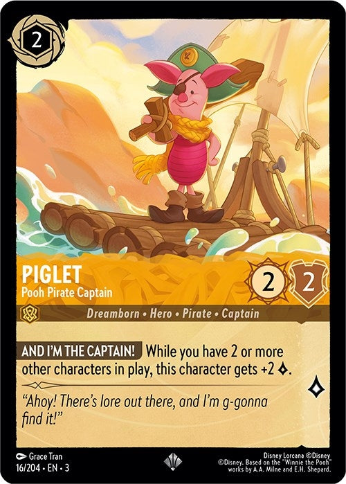 Image for Piglet - Pooh Pirate Captain (16/204) [Into the Inklands]
