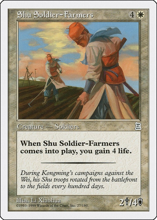 Image for Shu Soldier-Farmers (27) - Magic: The Gathering