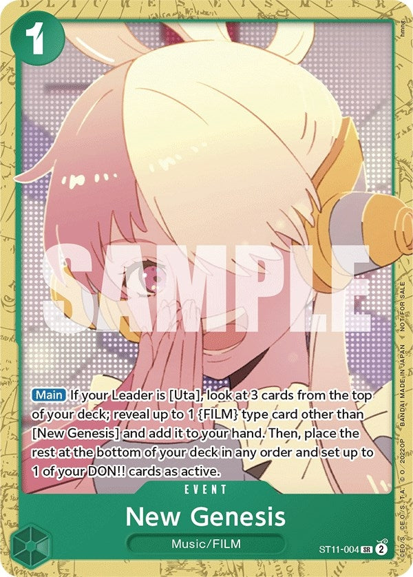 New Genesis (Starter Deck 11: Uta Deck Battle) (ST11-004) (One Piece Promotion Cards)