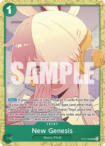 New Genesis (Starter Deck 11: Uta Deck Battle) (ST11-004) (One Piece Promotion Cards)