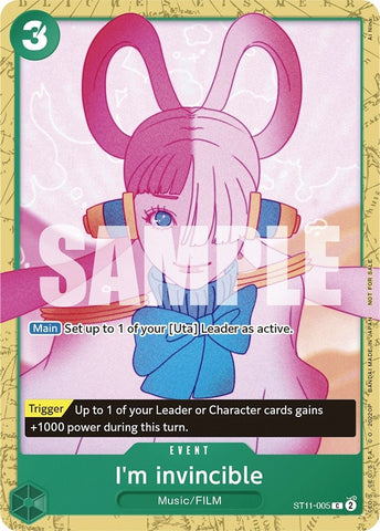I'm invincible (Starter Deck 11: Uta Deck Battle) (ST11-005) (One Piece Promotion Cards)