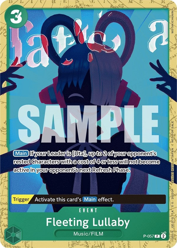 Fleeting Lullaby (Starter Deck 11: Uta Deck Battle) (P-057) (One Piece Promotion Cards)