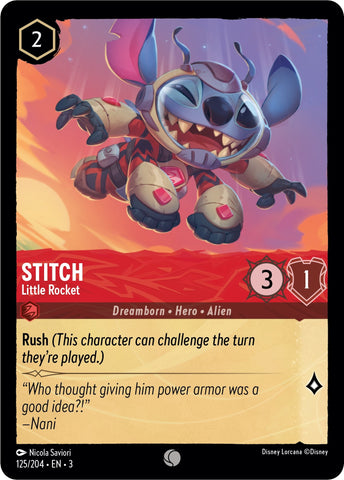 Image for Stitch - Little Rocket (125/204) - Disney Lorcana