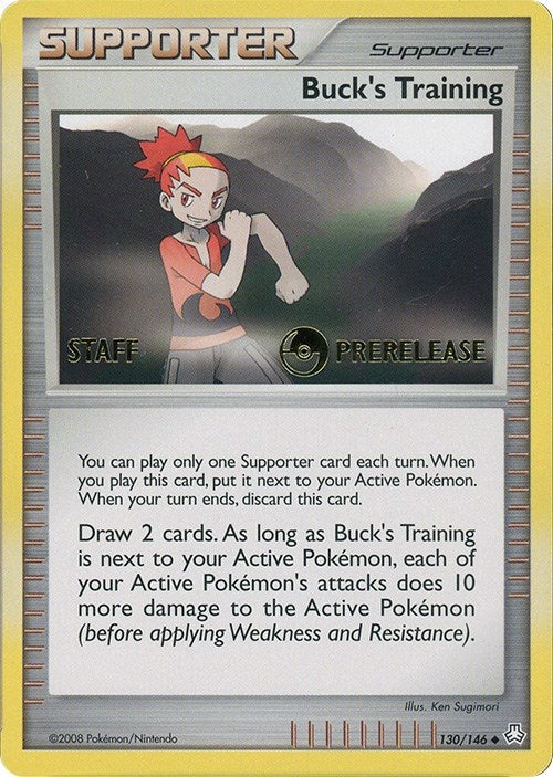 Buck's Training - 130/146 (Prerelease) [Staff] (130) (Miscellaneous Cards & Products)