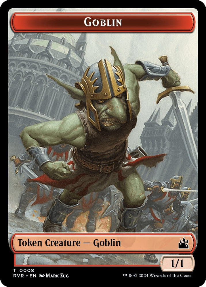 Image for Goblin (0008) // Angel (0003) Double-Sided Token (8 // 3) [Ravnica Remastered]