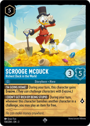 Image for Scrooge McDuck - Richest Duck in the World (154/204) - Disney Lorcana