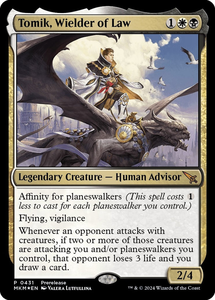 Image for Tomik, Wielder of Law (431) [Prerelease Cards]