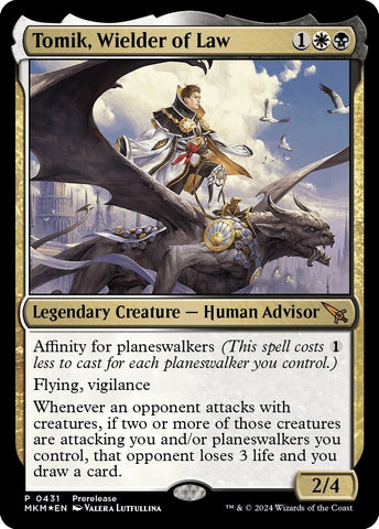 Image for Tomik, Wielder of Law (431) [Prerelease Cards]