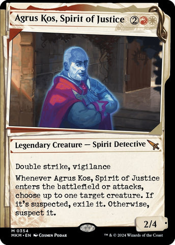 Image for Agrus Kos, Spirit of Justice (Showcase) (354) [Murders at Karlov Manor]