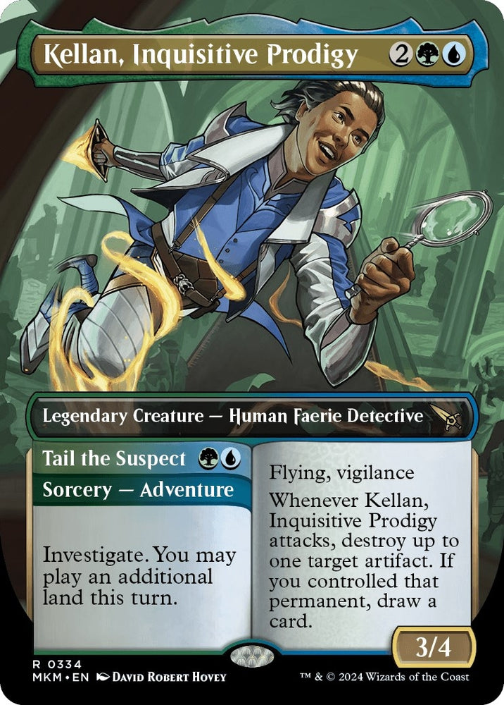 Image for Kellan, Inquisitive Prodigy (Borderless) (334) [Murders at Karlov Manor]