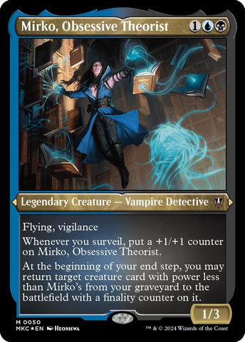 Image for Mirko, Obsessive Theorist (Display Commander) - Thick Stock (50) [Commander: Murders at Karlov Manor]