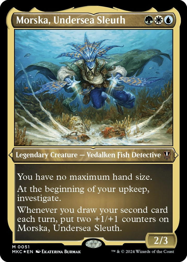 Image for Morska, Undersea Sleuth (Display Commander) - Thick Stock (51) [Commander: Murders at Karlov Manor]