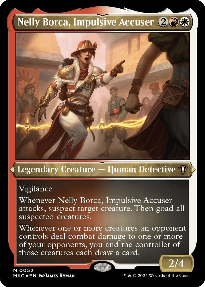 Image for Nelly Borca, Impulsive Accuser (Display Commander) - Thick Stock (52) [Commander: Murders at Karlov Manor]
