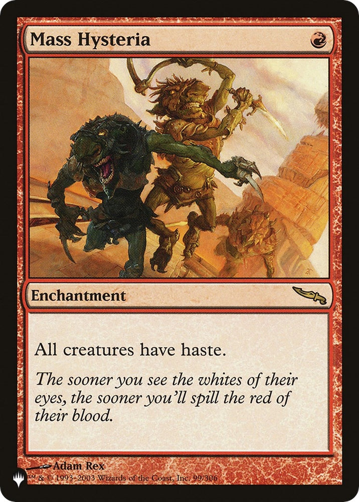 Image for Mass Hysteria (99) [The List Reprints]