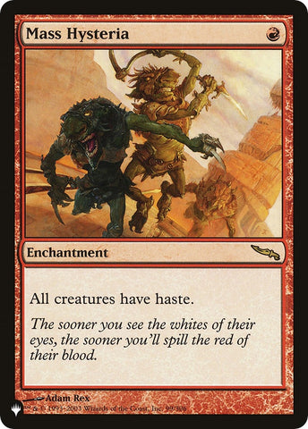 Image for Mass Hysteria (99) [The List Reprints]