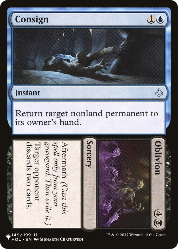 Image for Consign // Oblivion (149) [The List Reprints]