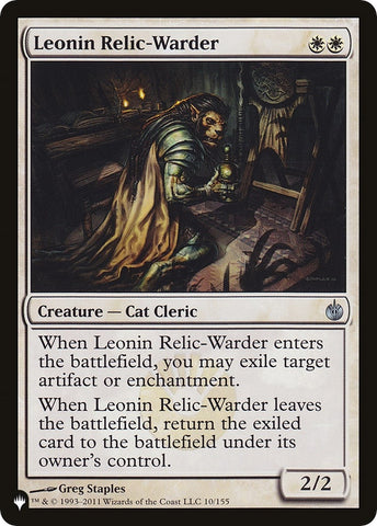 Image for Leonin Relic-Warder (MBS) (10) [The List Reprints]