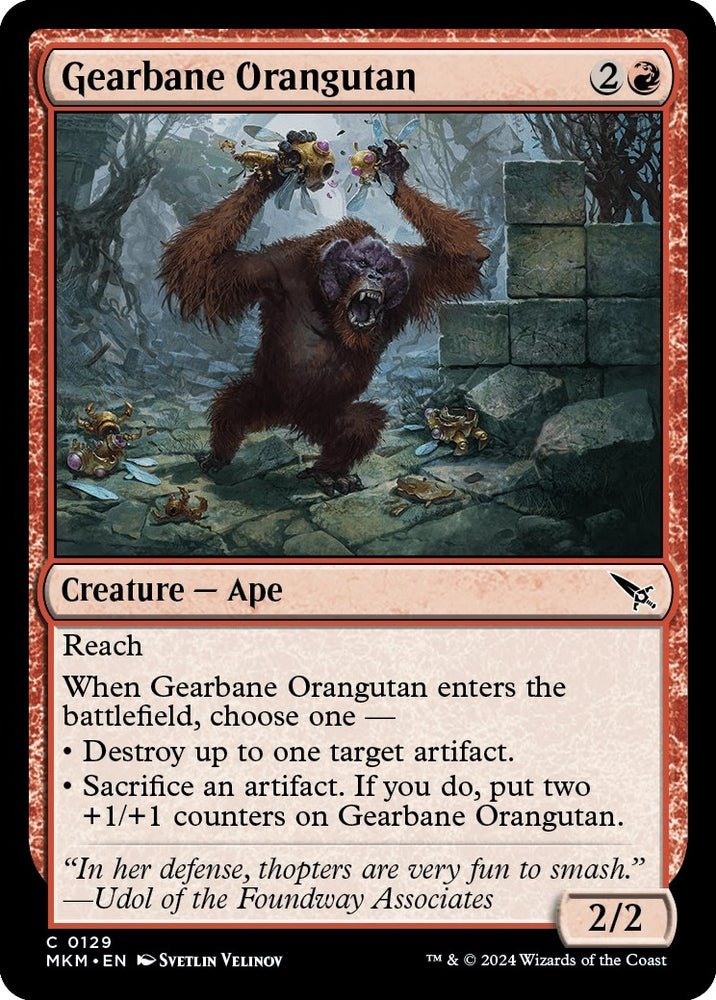 Image for Gearbane Orangutan (129) [Murders at Karlov Manor]