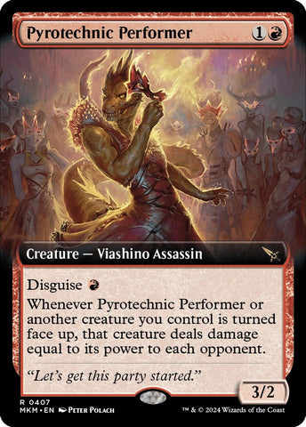 Image for Pyrotechnic Performer (Extended Art) (407) [Murders at Karlov Manor]