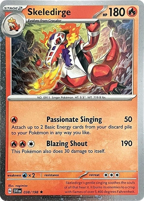 Skeledirge - 038/198 (Cosmos Holo) (038/198) (Miscellaneous Cards & Products)