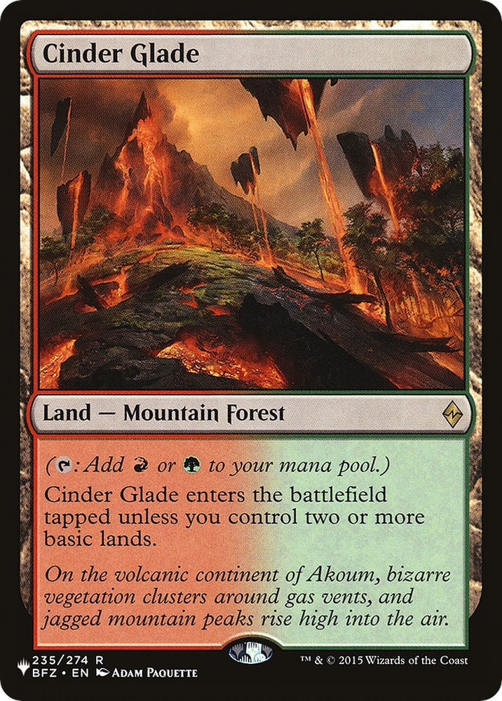 Image for Cinder Glade (235) [The List Reprints]