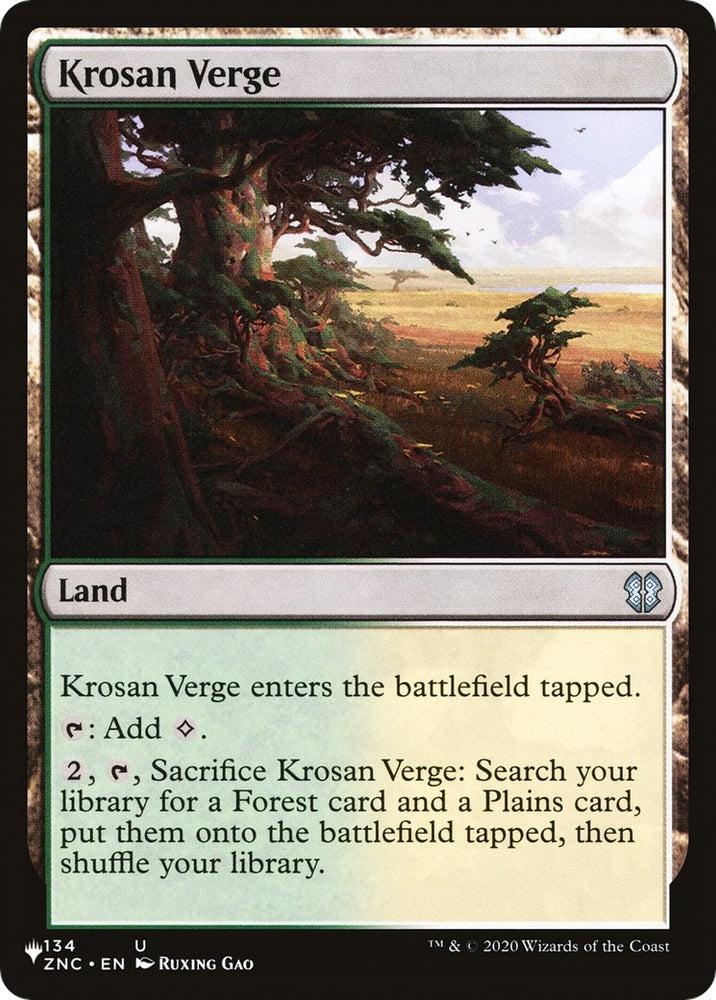 Image for Krosan Verge (ZNC) (134) [The List Reprints]