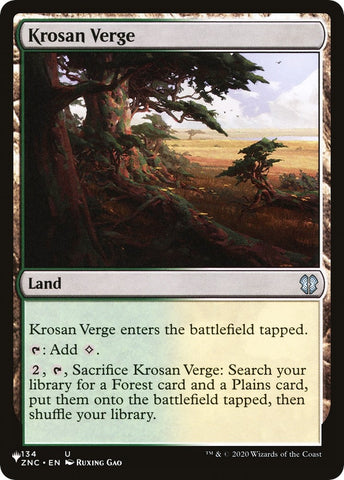 Image for Krosan Verge (ZNC) (134) [The List Reprints]