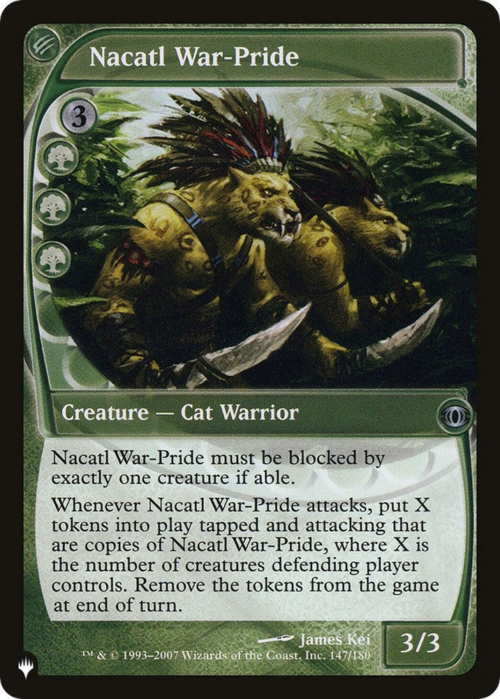 Image for Nacatl War-Pride (147) [The List Reprints]