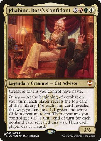Image for Phabine, Boss's Confidant (9) [The List Reprints]