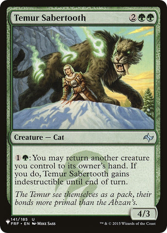 Image for Temur Sabertooth (141) [The List Reprints]