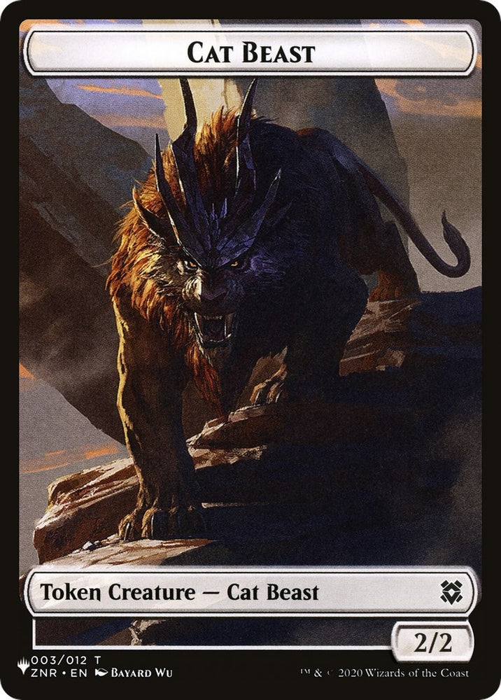 Image for Cat Beast // Rat Double-Sided Token (3 // 3) [The List Reprints]