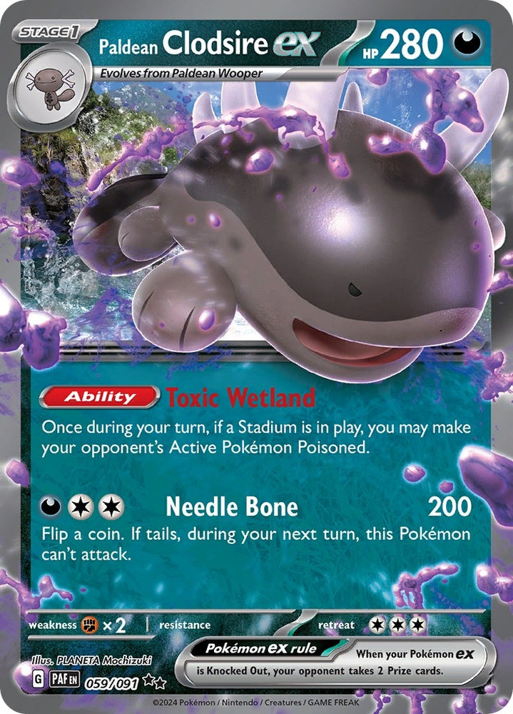 Image for Paldean Clodsire ex - 059/091 (059/091) (PAF)