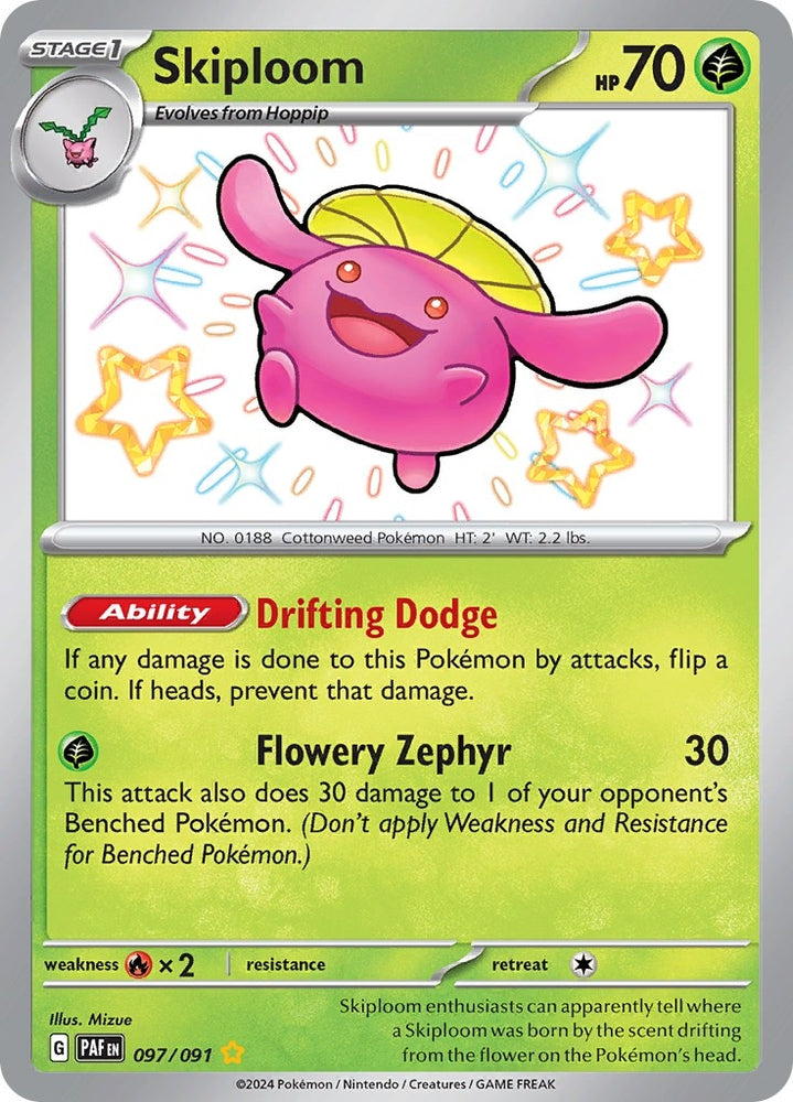 Image for Skiploom (097/091) [SV: Paldean Fates]