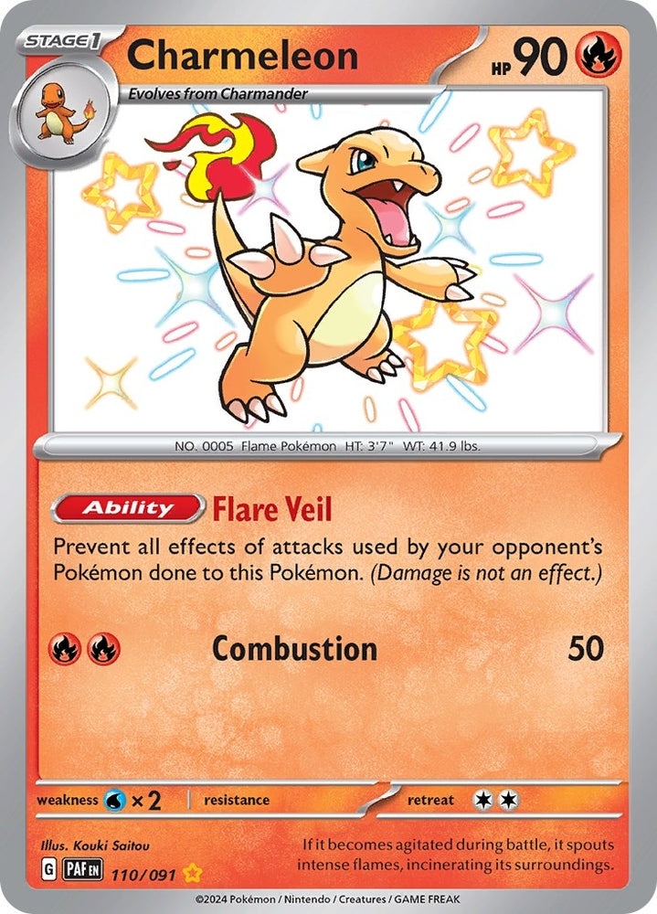 Image for Charmeleon - 110/091 (110/091) [SV: Paldean Fates]