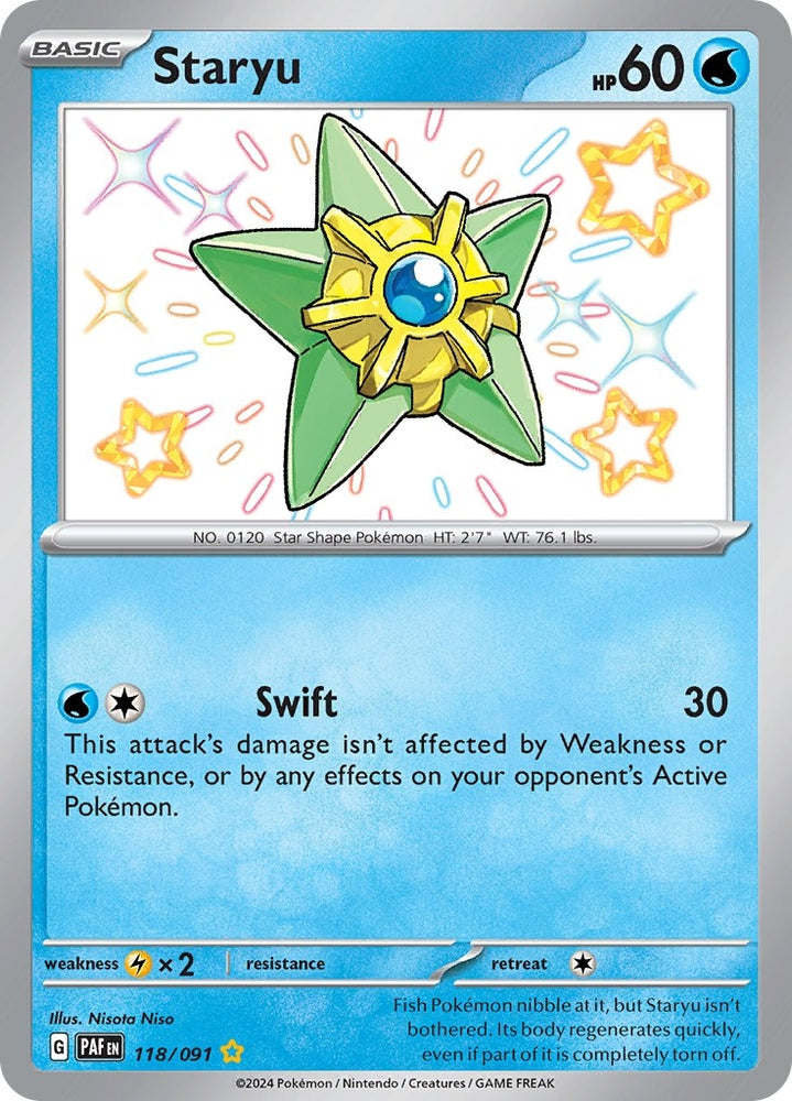 Image for Staryu (118/091) [SV: Paldean Fates]