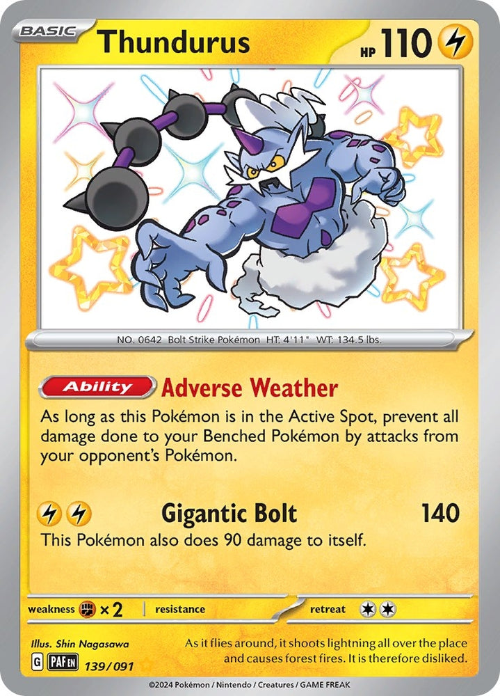 Image for Thundurus (139/091) (PAF)