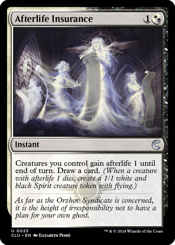 Image for Afterlife Insurance (23) [Ravnica: Clue Edition]