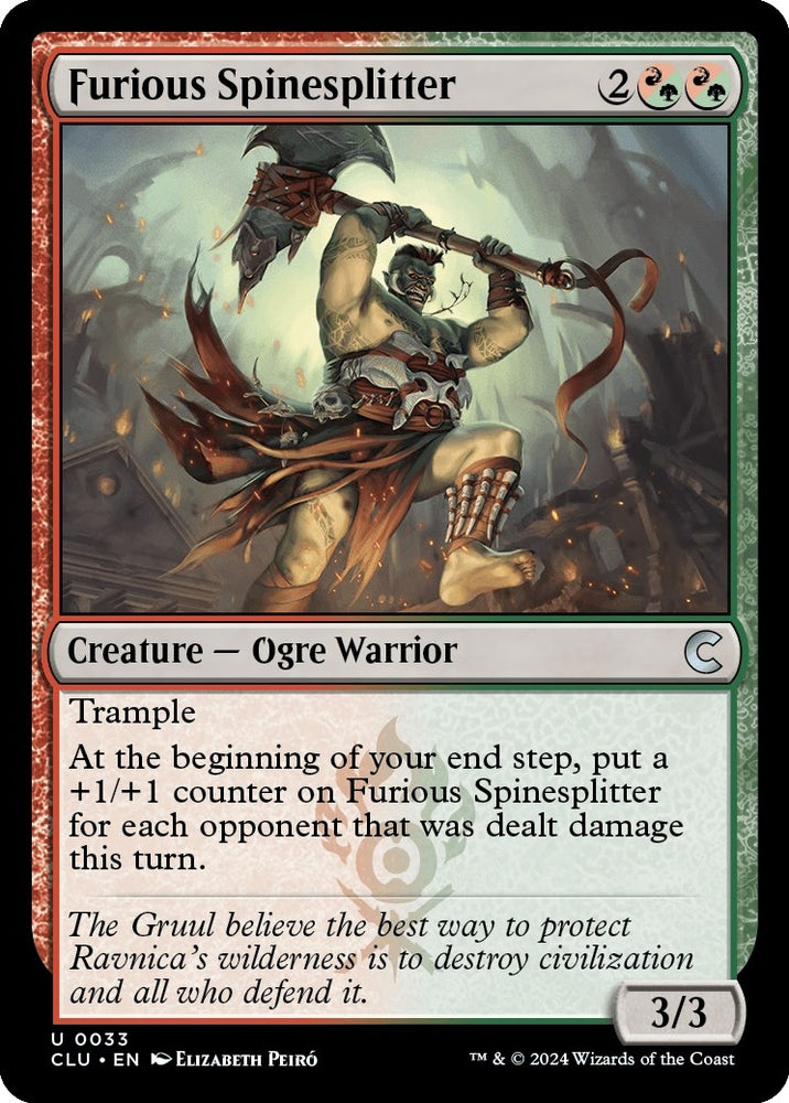 Image for Furious Spinesplitter (33) [Ravnica: Clue Edition]