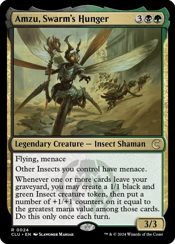 Image for Amzu, Swarm's Hunger (24) [Ravnica: Clue Edition]