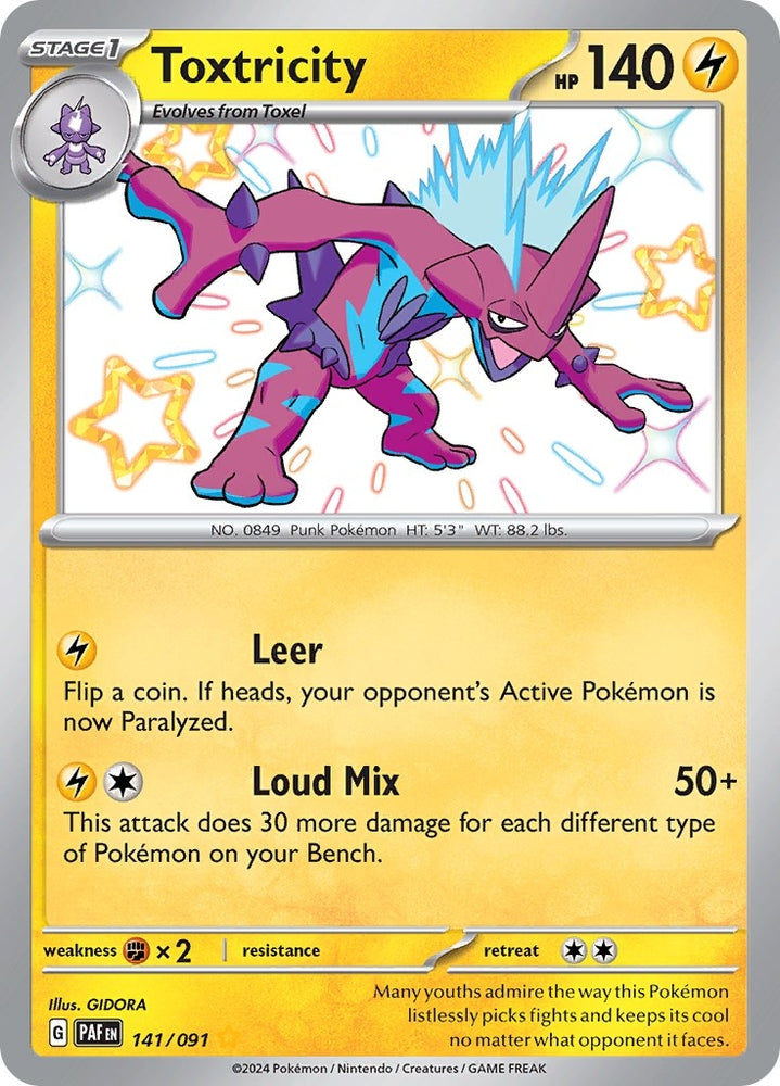 Image for Toxtricity (141/091) [SV: Paldean Fates]