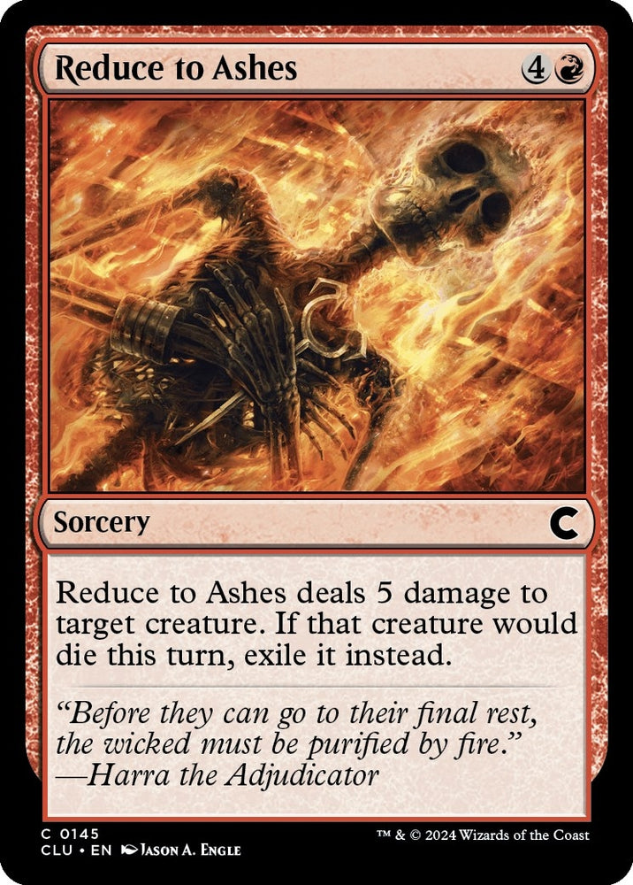 Image for Reduce to Ashes (145) [Ravnica: Clue Edition]