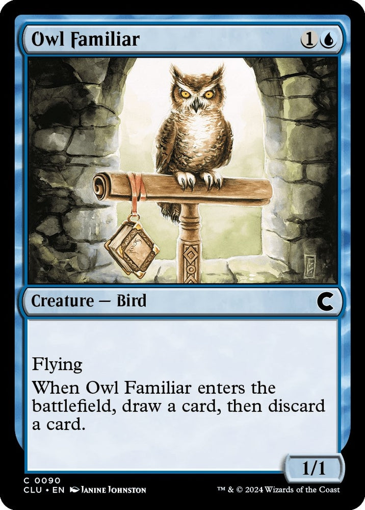 Image for Owl Familiar (90) [Ravnica: Clue Edition]